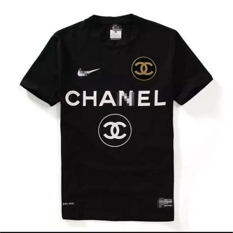 chanel shirt nike|Nike Chanel shoes.